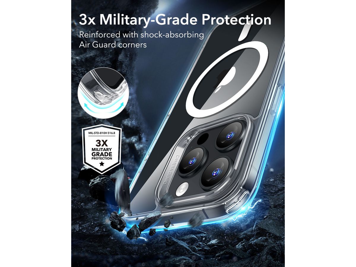 ESR Classic Hybrid Case MagSafe 1A77001 iPhone 16 ProMax Clear (4894240220740)