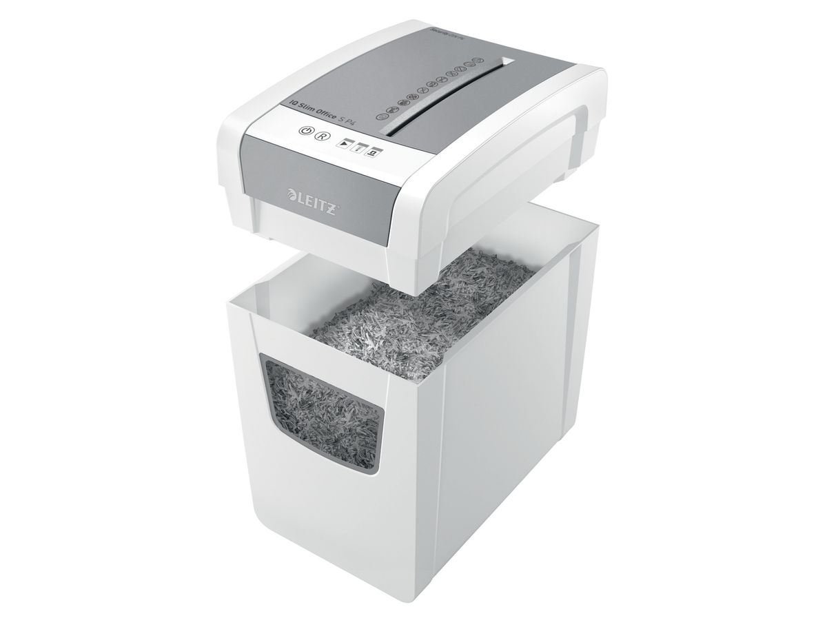 LEITZ Destructeur doc IQ Slim Office 8098-00-00 P4 12 Feuil silencieux (4002432130078)