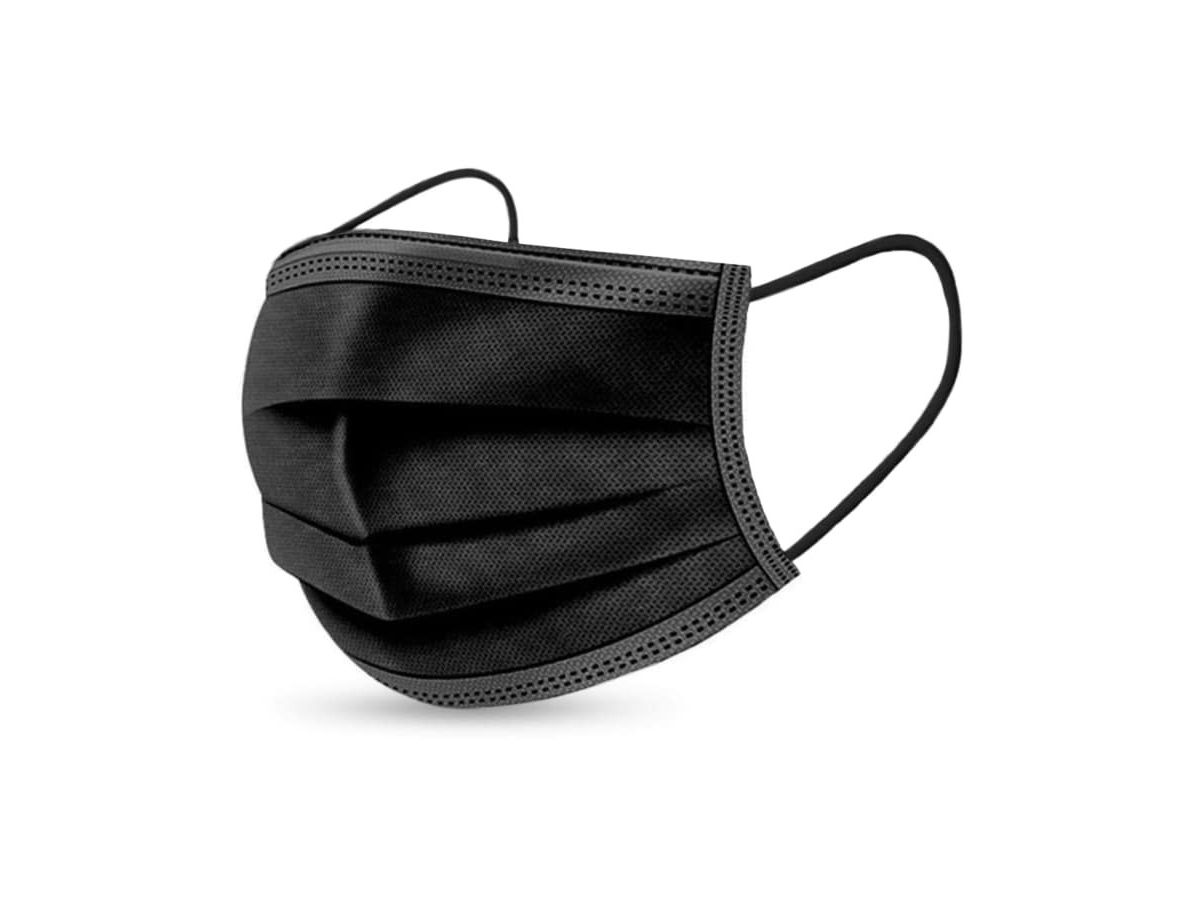 NEUTRAL Hygiene Maske Typ II R 572161 schwarz, EN-14683 50 Stück (0764460929843)