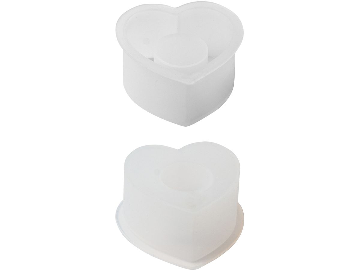 I AM CREATIVE Silikon Giessform 1704.25 Kerzenhalter Herz (7611983250547)