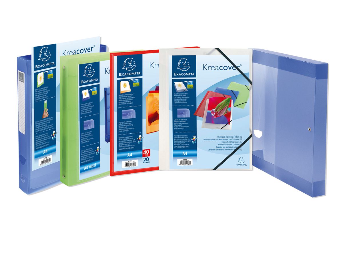 EXACOMPTA Livre présentation KC A4 58209E blanc 20 pochettes (3130630582090)