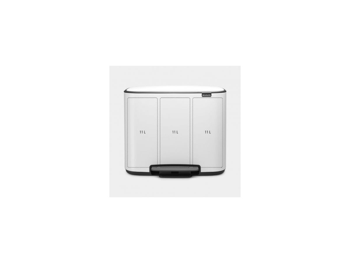 BRABANTIA Treteimer BO 121005 3x11 L weiss (8710755121005)