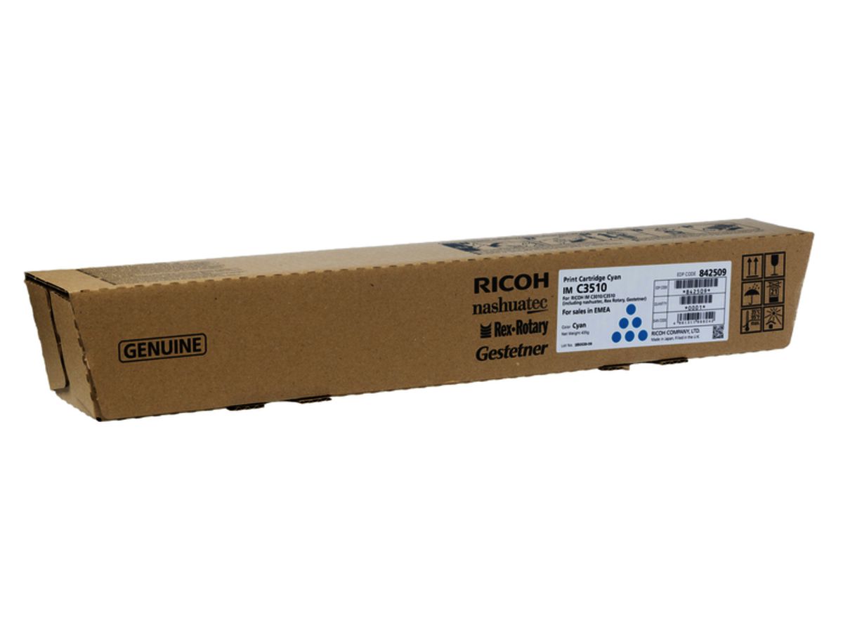 RICOH Toner cyan 842509 IM C3010(A)/3510(A) 28'000 S. (4961311968242)