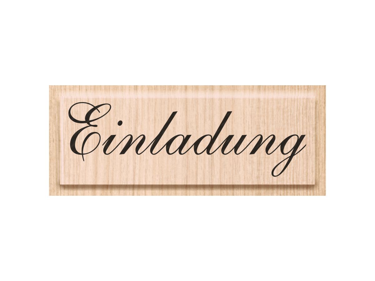 HEYDA Timbro Einladung 6.5x2cm 211800060 di legno (4011643845336)