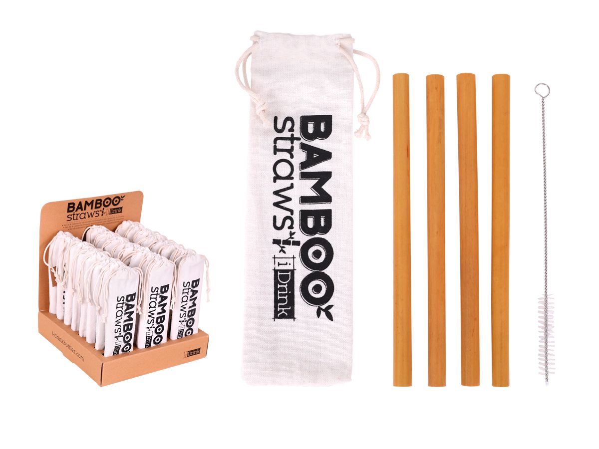 I-DRINK Paille Bambou ID0908 5 pcs. 21x0.9cm (8052877045839)