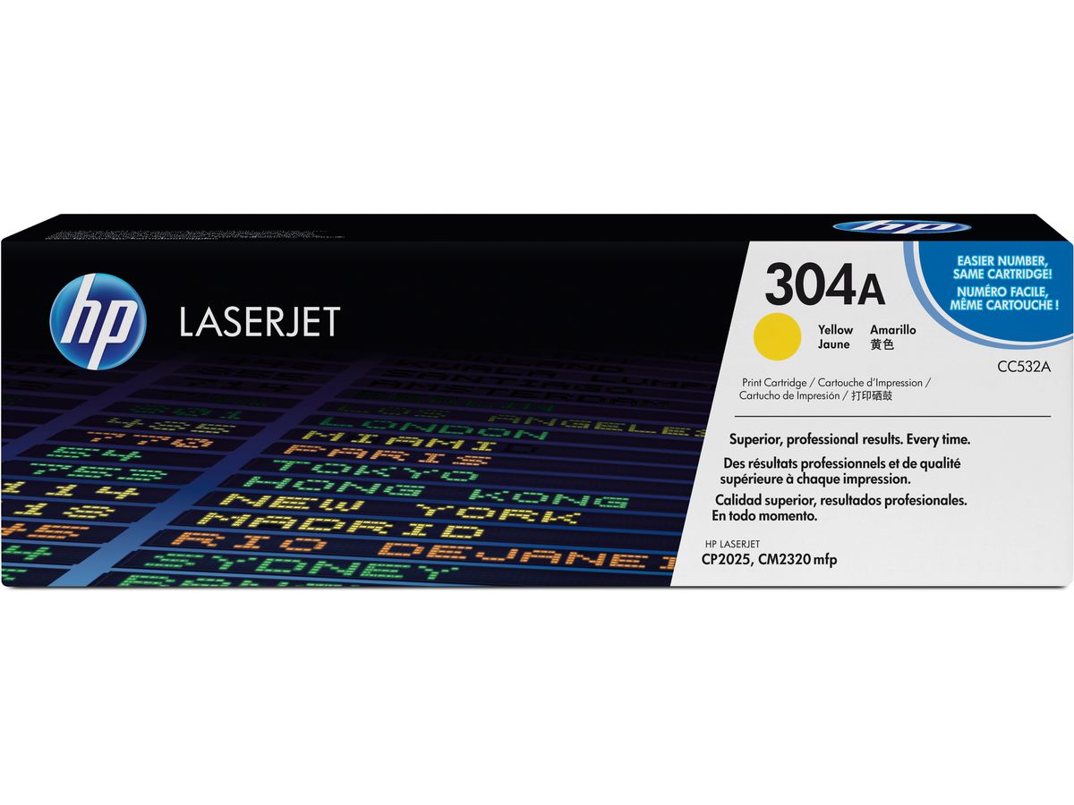 HP Modulo di toner 304A yellow CC532A Color LaserJet CP2025 2800 p. (0883585301515)