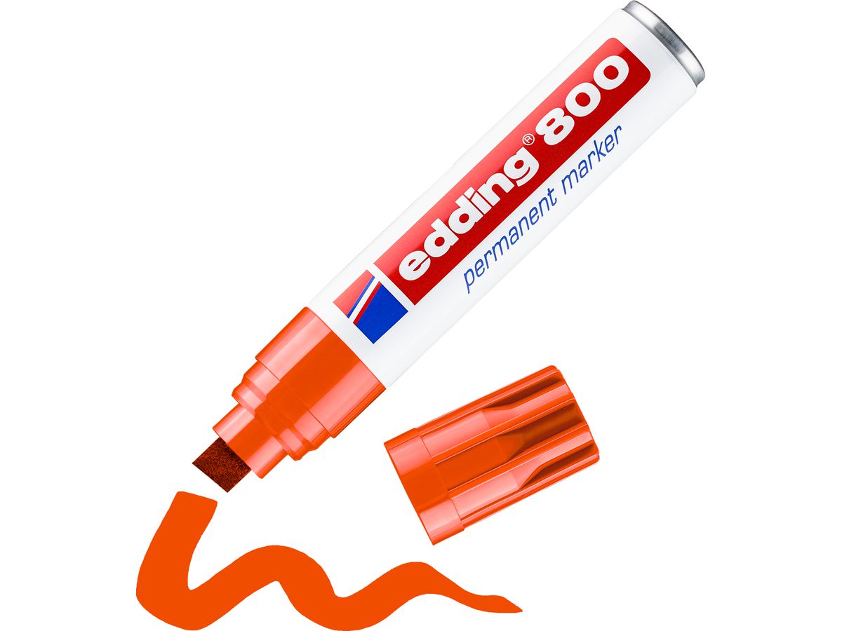 EDDING Permanent Marker 800 4-12mm 800-6 arancione (4004764054039)