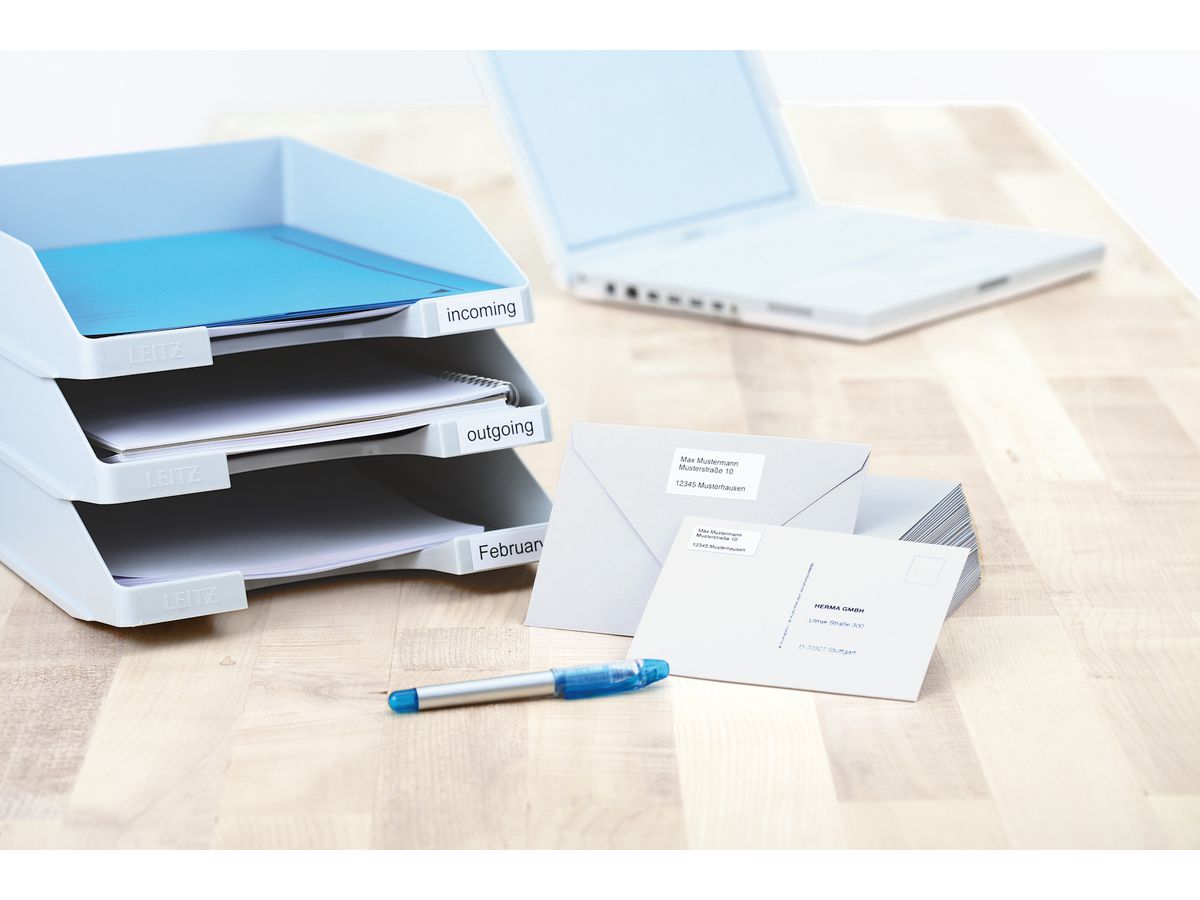 HERMA Etiketten PREMIUM 105x148mm 5063 weiss,perm. 100 St./25 Bl. (4008705050630)