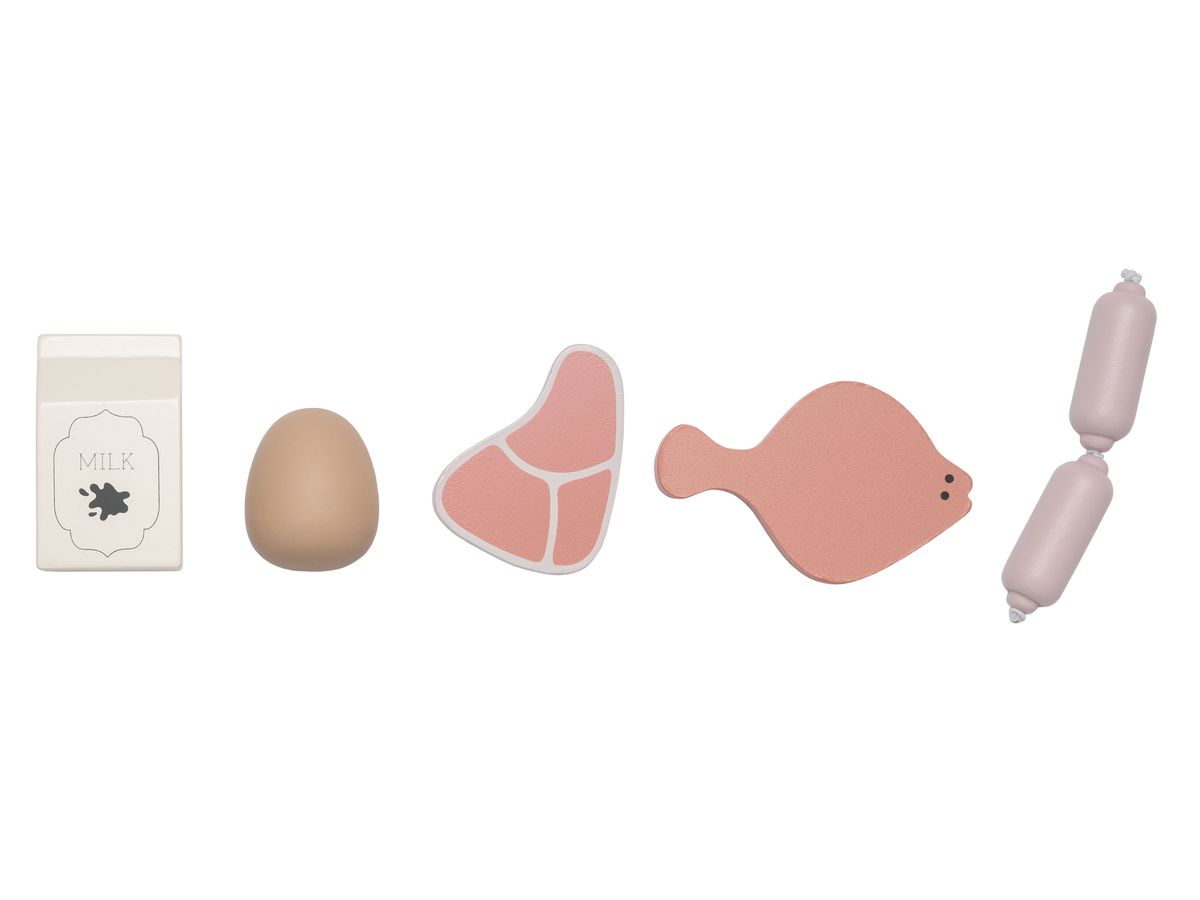 JABADABADO Bancarella mini 31x25x36cm W7283 Cibo 18 pezzi (7332599072834)