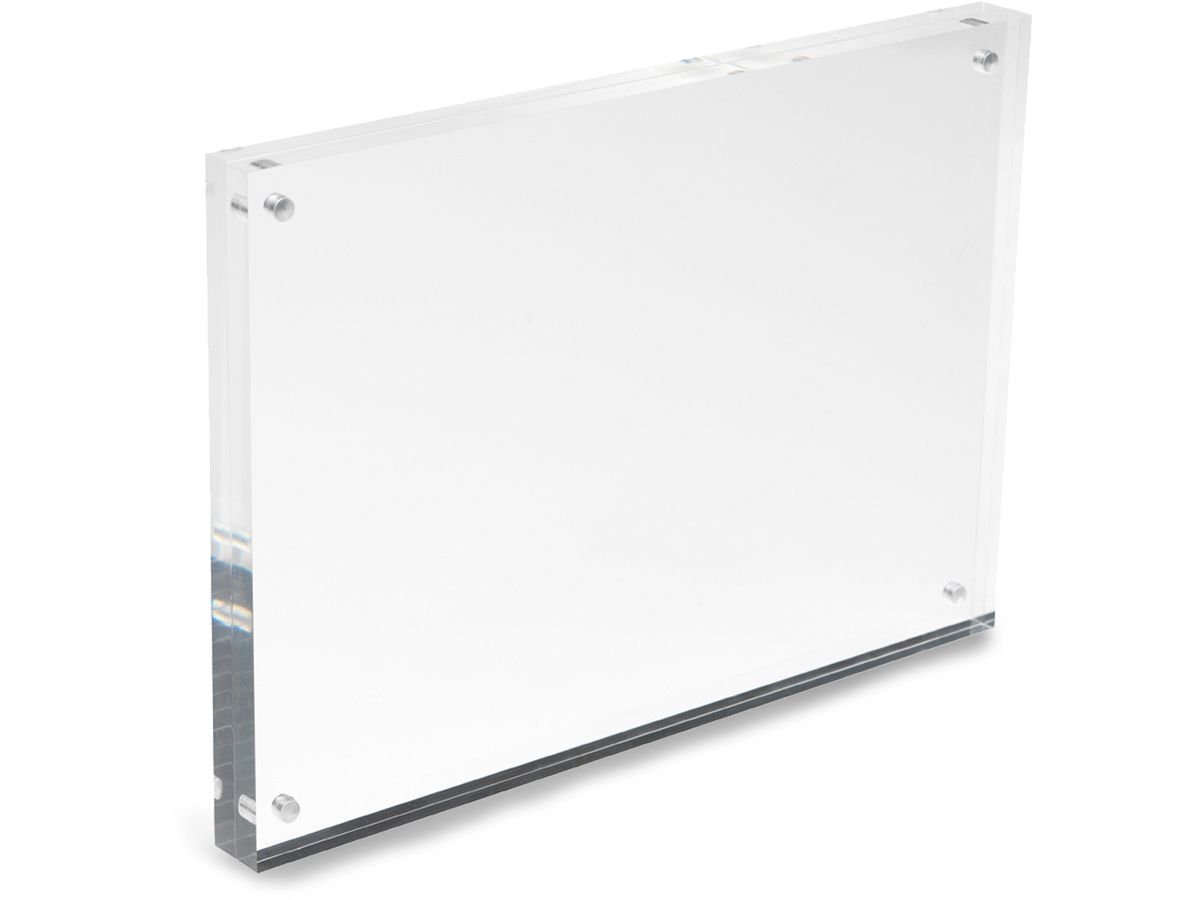 DEFLECTO Magnet. Acrylblock A5 MCHA511 transparent 2x7.5mm (5055425953610)