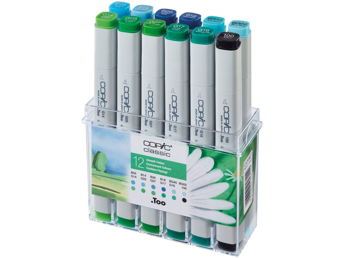 COPIC Marker Classic 20075703 Environment, 12 pz. (4013695257112)