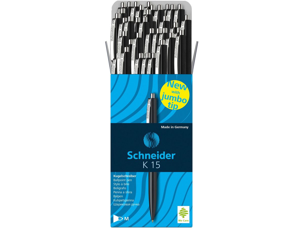 SCHNEIDER Penna sfera K15 1mm 574/50STK/SCHWARZ /K15 schwarz, 50 pezzi (4004675130815)
