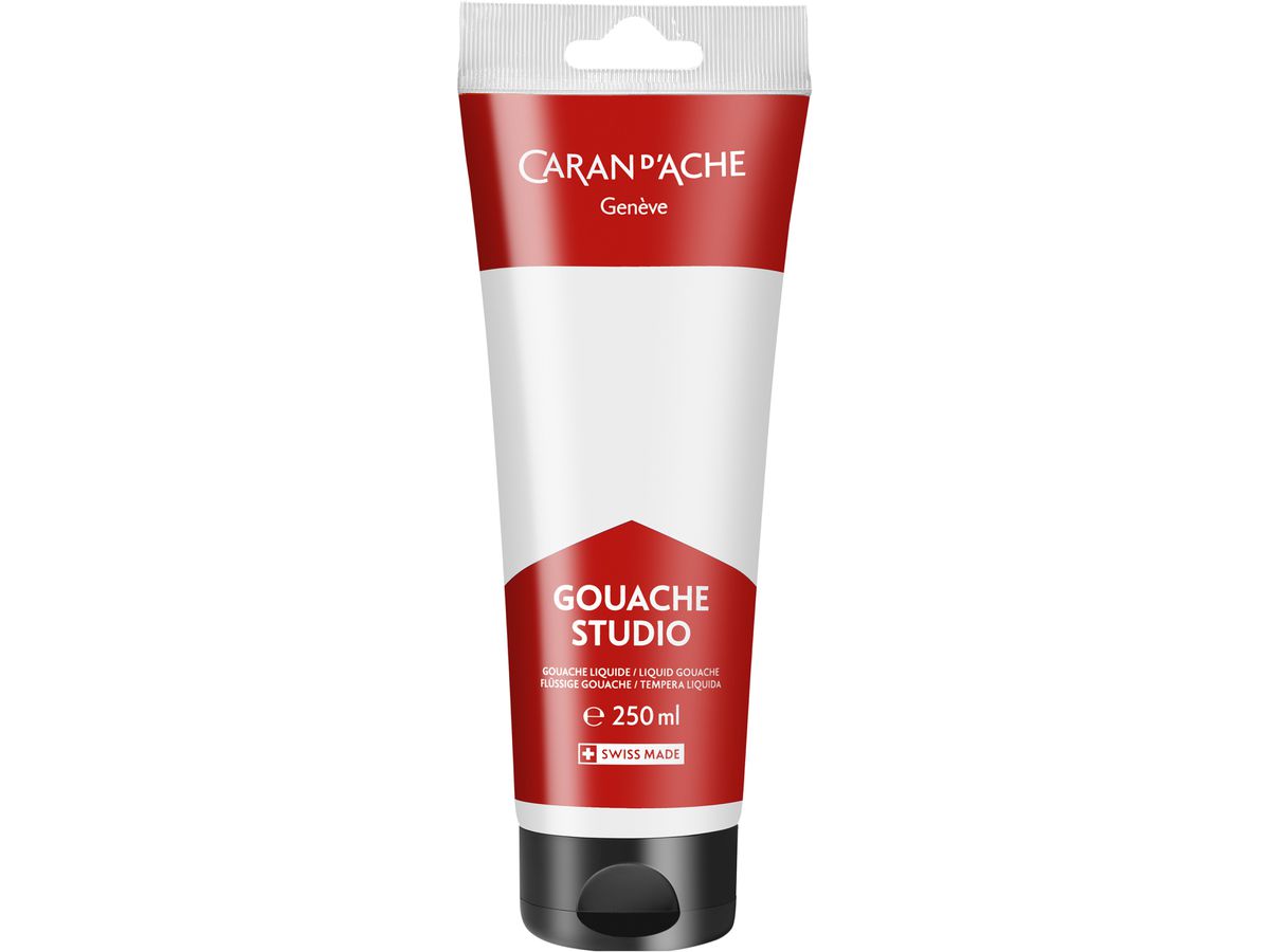 CARAN D'ACHE Deckfarbe Gouache 250ml 2330.001 weiss, Studio (7630002358385)
