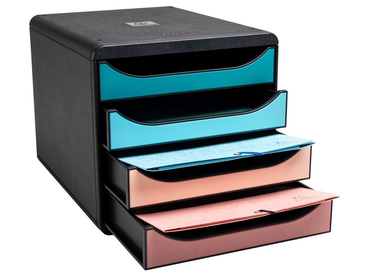 EXACOMPTA Schubladenbox SKANDI A4+ 310606D Big Box, 4 Schubladen (9002493310605)