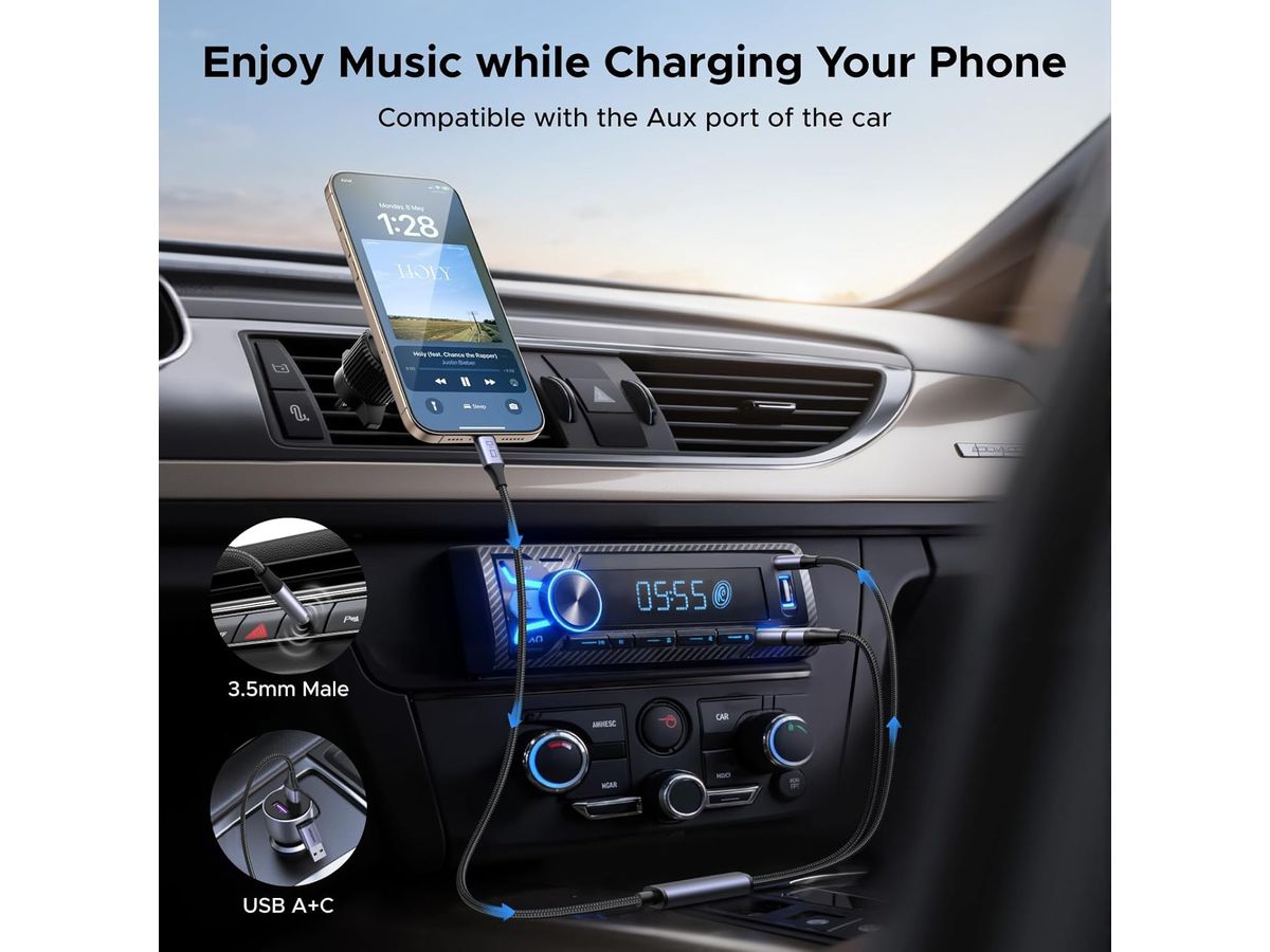 UGREEN Audio Adapter 2-in-1 45009 2xUSB-C, USB-A, 3.5mm (6941876240098)