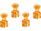 MAGNETOPLAN Support mémo magnét. 18x11mm 1666144 orange 4 pcs. (4013695024875)
