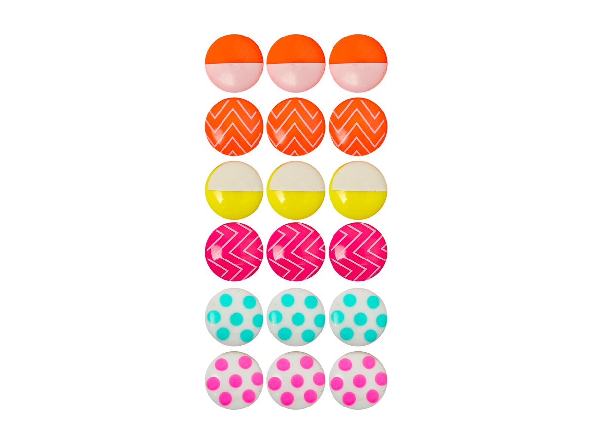 I AM CREATIVE Aimant Mini Let`s Organize 4035.58 néon 18 pièces (7611983215553)