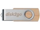 DISK2GO USB-Stick wood 16GB 30006661 USB 2.0 (7640111166979)