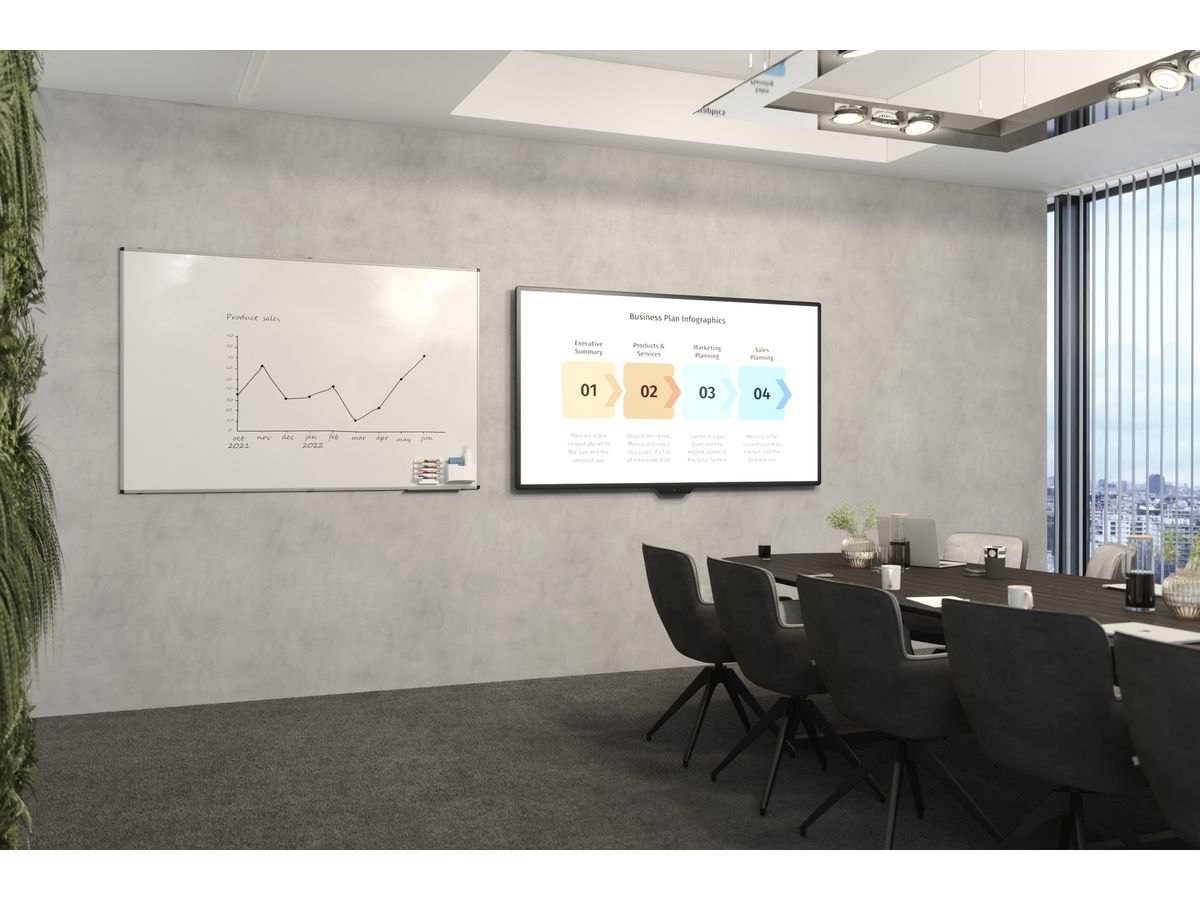 LEGAMASTER Tableau blanc 100x200cm 7-108264 Unite Plus émaillé (8713797105262)