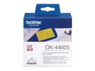 PTOUCH Support pap.cont. 62mmx30.48m DK-44605 QL-500/550 jaune rouleau (4977766635158)