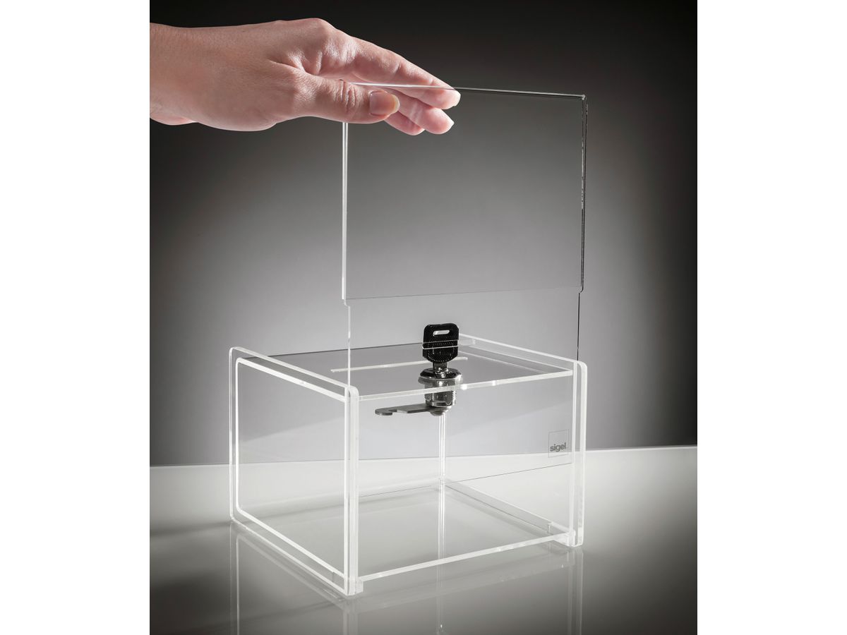 SIGEL Urne transparente VA151 150x220x150mm (4004360832529)