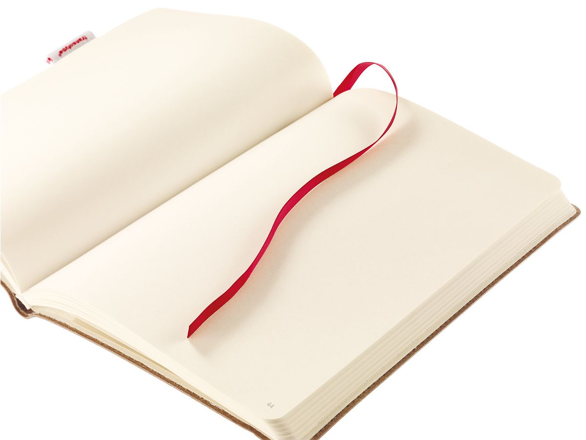 TRANSOTYPE senseBook RED RUBBER A6 75020600 blanko, S, 135 Seiten beige (8716329071318)