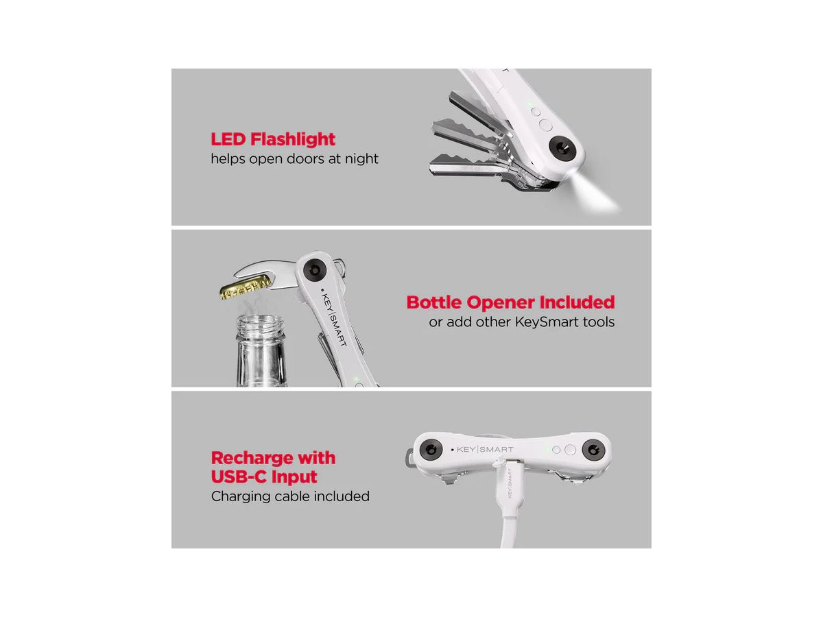 KEYSMART iPro V3 KS431-WHT-V3 Apple Find My, White (0810024058686)