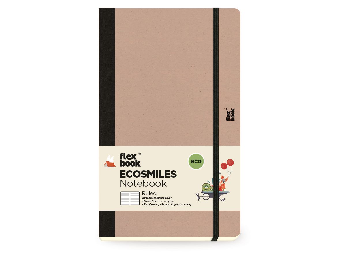 FLEXBOOK Taccuino Ecosmiles 21.00121 lined 13x21 cm almond (5204902524090)