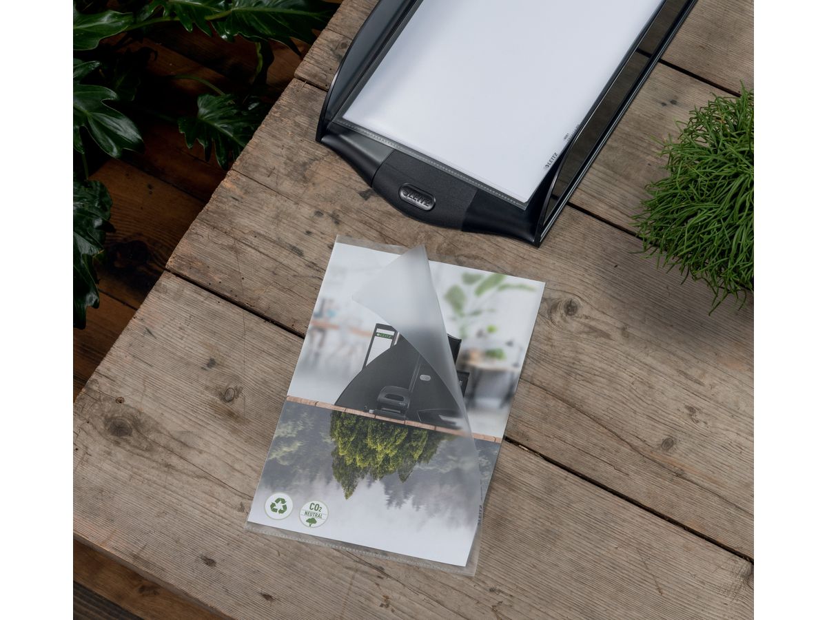 LEITZ Dossier PP Recycle A4 627496 transparent, 100my 100 pcs. (4049793067544)