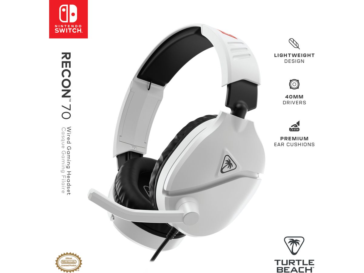 TURTLE BEACH Recon 70, White TBS-8001-15 Headset, NSW (0731855080007)