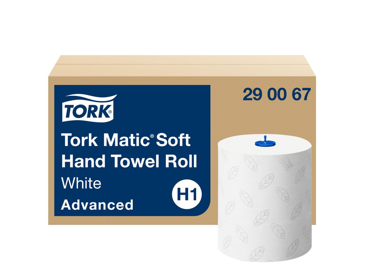 TORK Rollhandtuch Advanced H1 290067 weiss, 2-lagig 150m (7322540138597)
