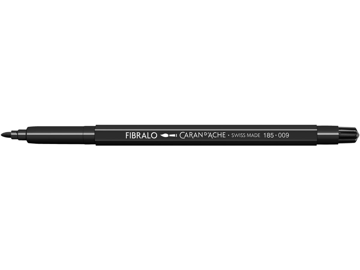 CARAN D'ACHE Fasermalstift Fibralo 185.009 schwarz (7610186340994)