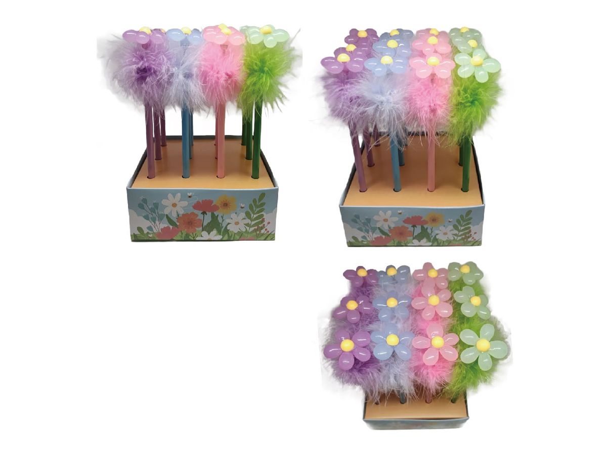 ROOST Bleistift mit Radierer HPTS-150 Flower, assortiert (7613532080186)