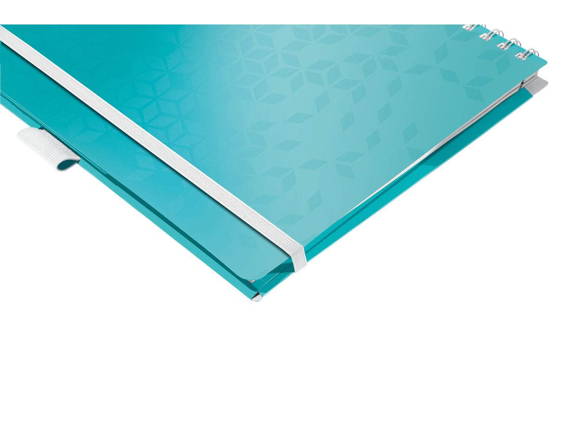 LEITZ Livre spirale WOW A4 46440051 bleu glacier (4002432108459)