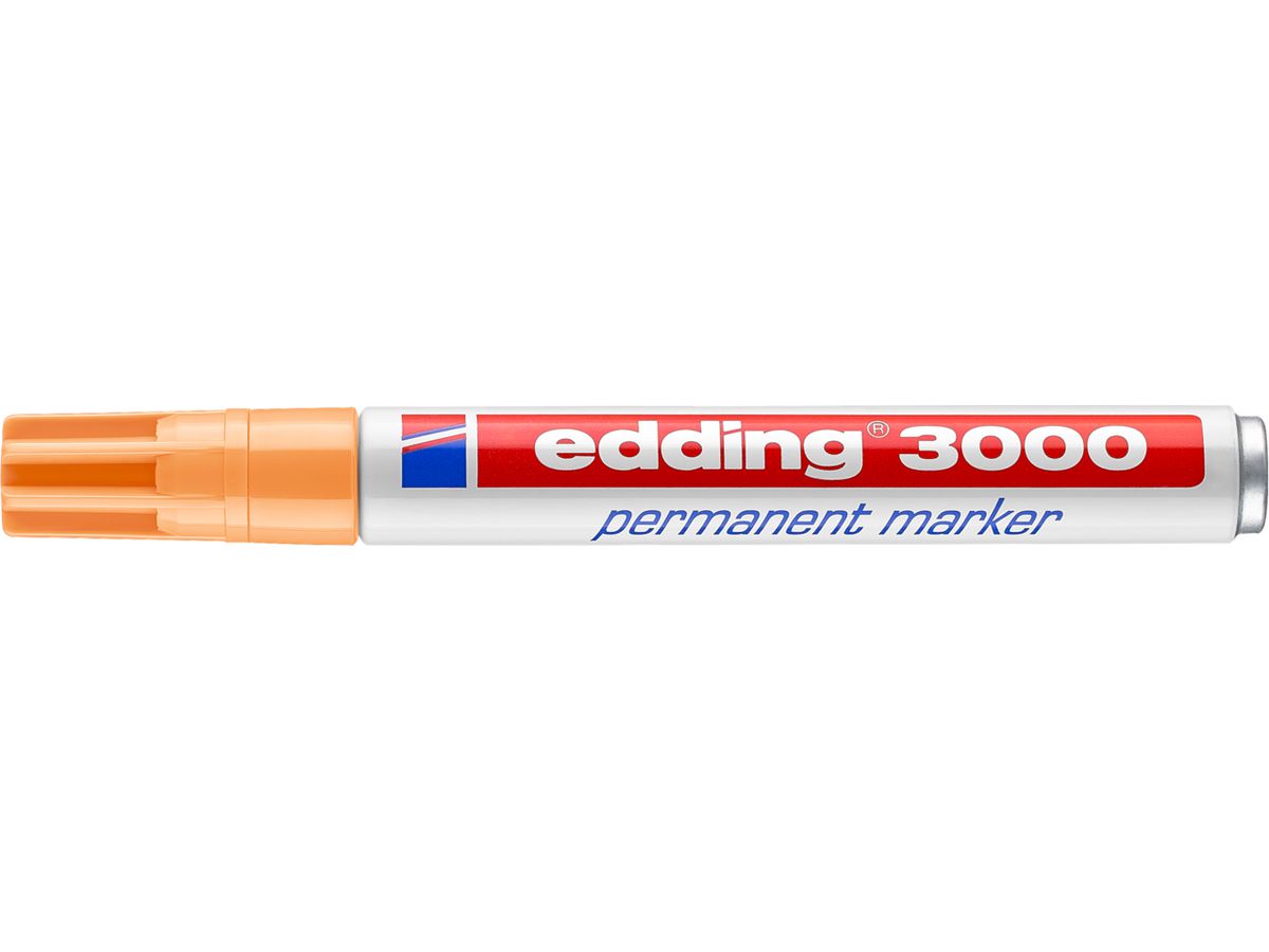 EDDING Permanent Marker 3000 1,5-3mm 3000-16 hellorange (4004764008117)