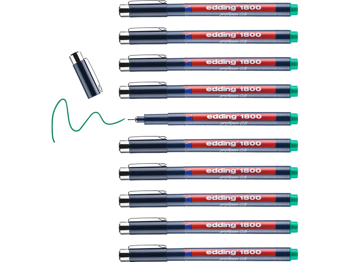EDDING Profipen 1800 0.50mm 1800-4-05 grün (4004764044382)