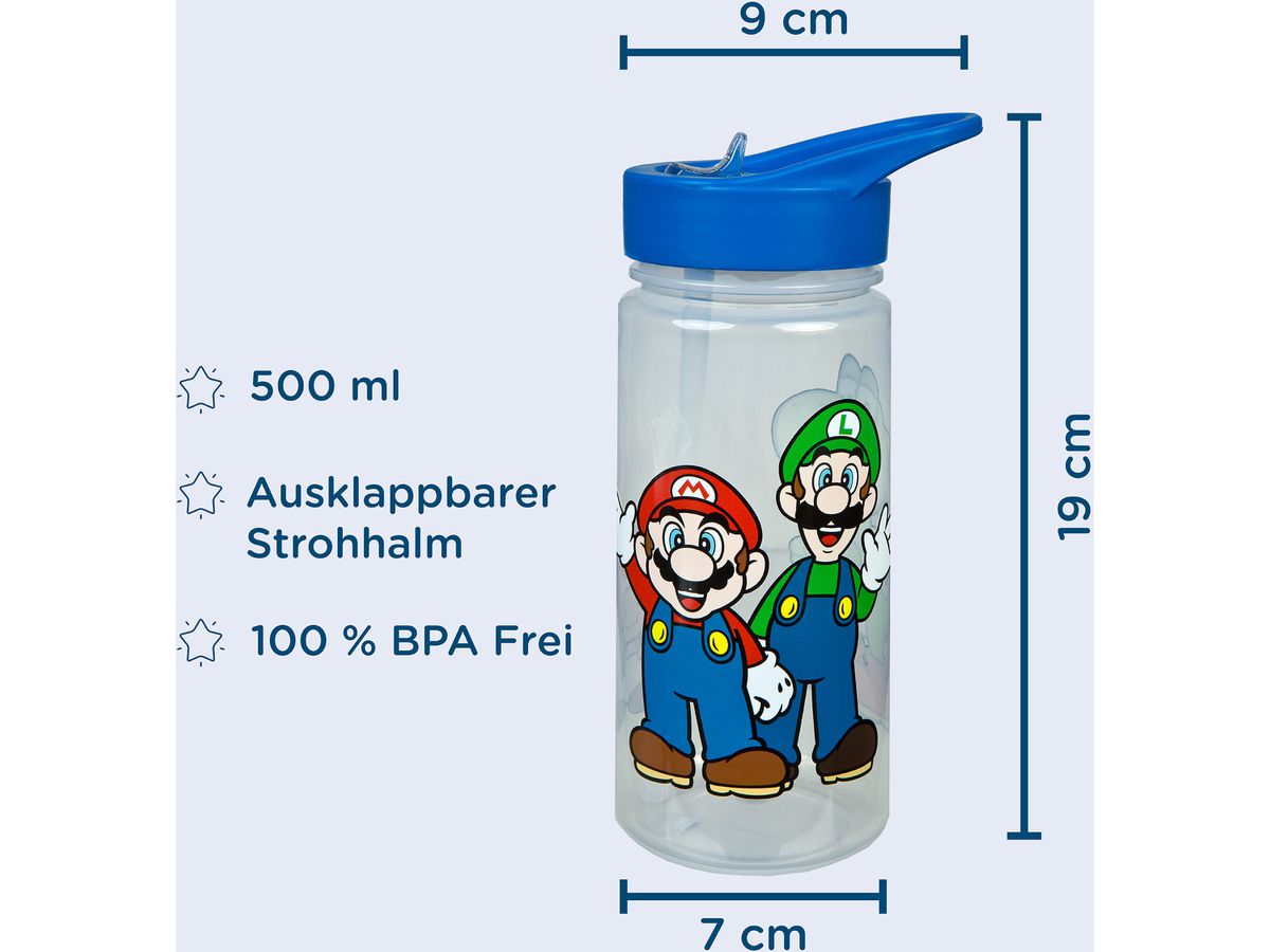 SCOOLI Trinkflasche Aero 500ml SUND9913 Super Mario (4043946320425)