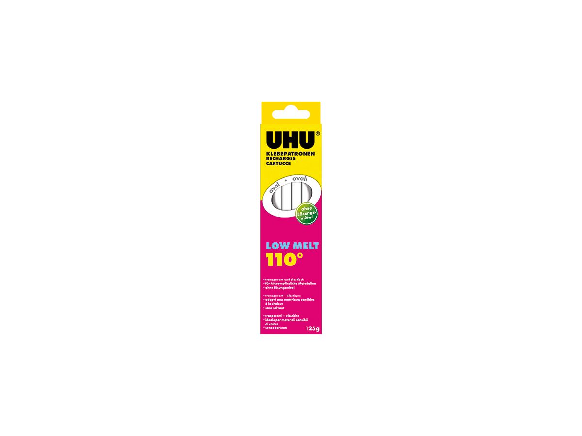UHU Cartuccia colla transparent 48620 125g 10 pezzi (4026700486209)
