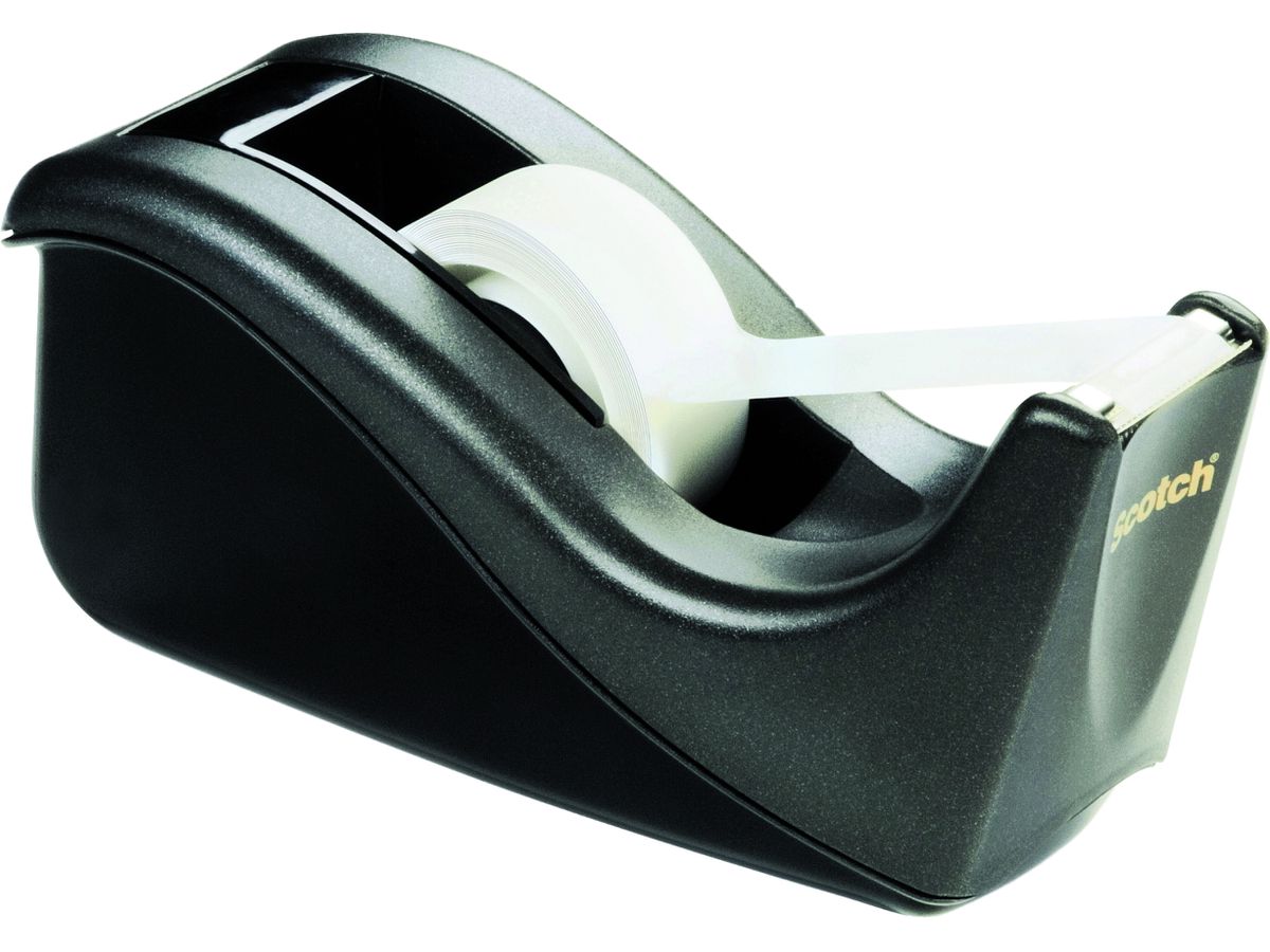 SCOTCH Tischabroller 19mmx33m C60-BK schwarz, inkl. 1 Magic Tape (4046719105489)