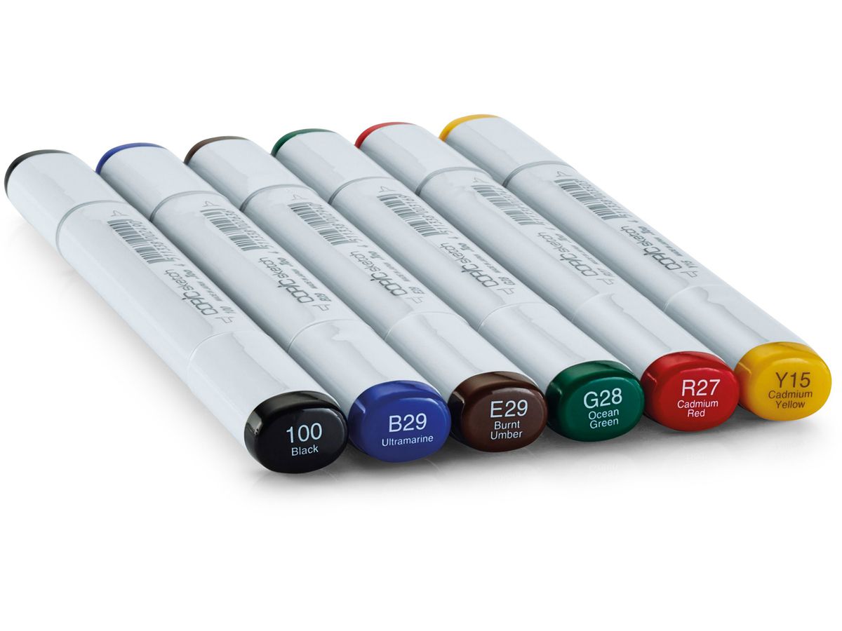 COPIC Marker Sketch 21075662 Set Bold Primaries, 6 Stück (4511338059135)