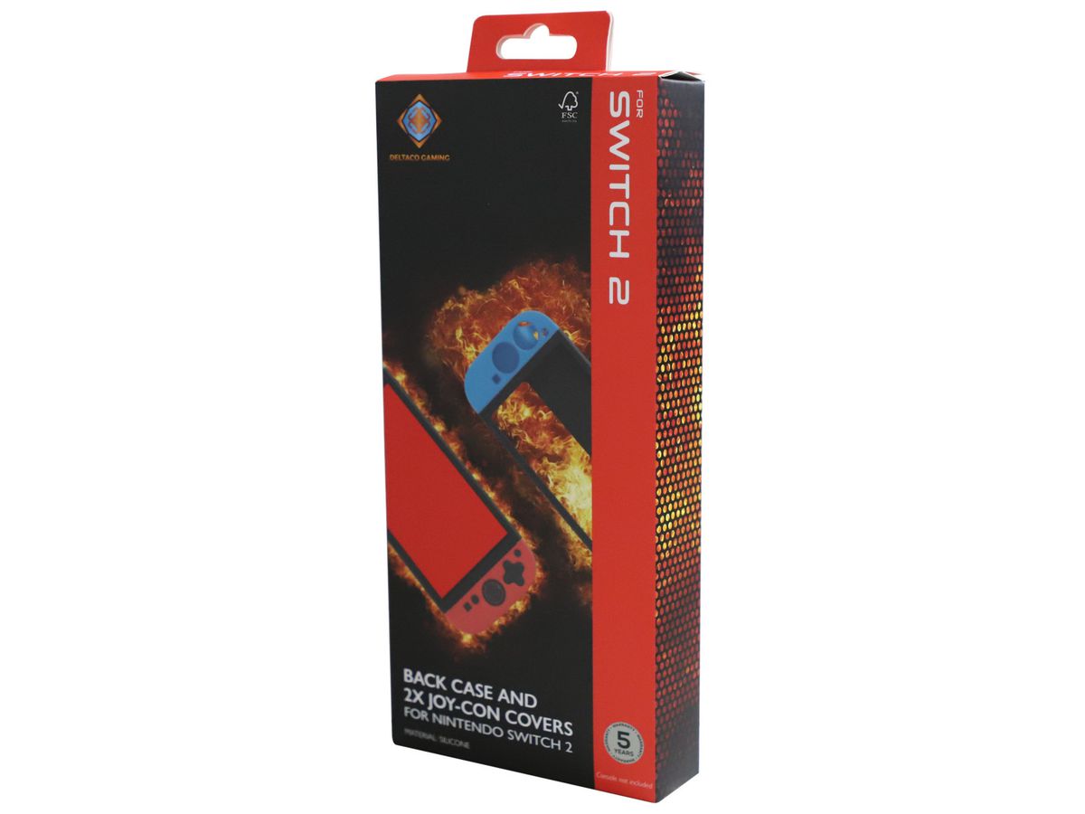 DELTACO Back case and joycon covers GAM-192 NSW 2, Silicon (5706470155039)
