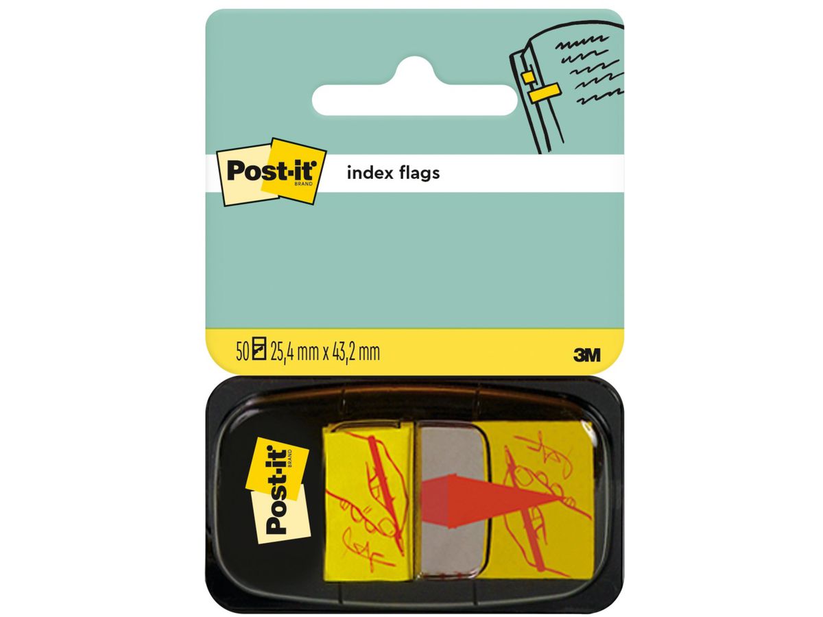 POST-IT Index Tabs 25,4x43,2mm 680-31 Sign here/50 Tabs (0021200718830)