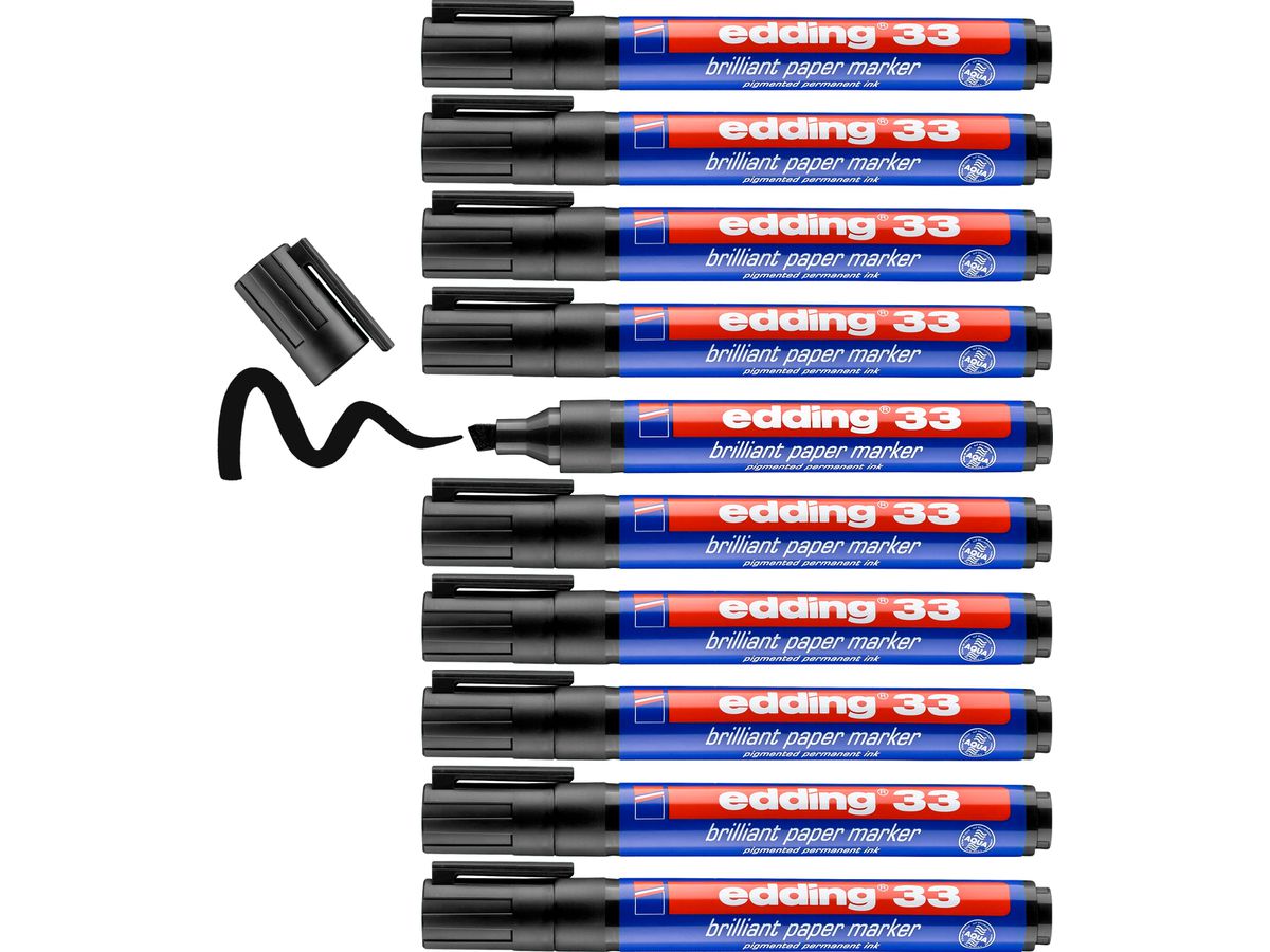 EDDING Permanent Marker 33 33-1 nero (4004764304851)