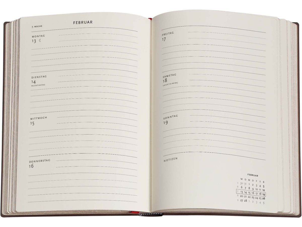 PAPERBLANKS Agenda Fiammetta 2026 DD0592-7 1W/2S HOR Midi HC DE 13x18cm (9780349705927)