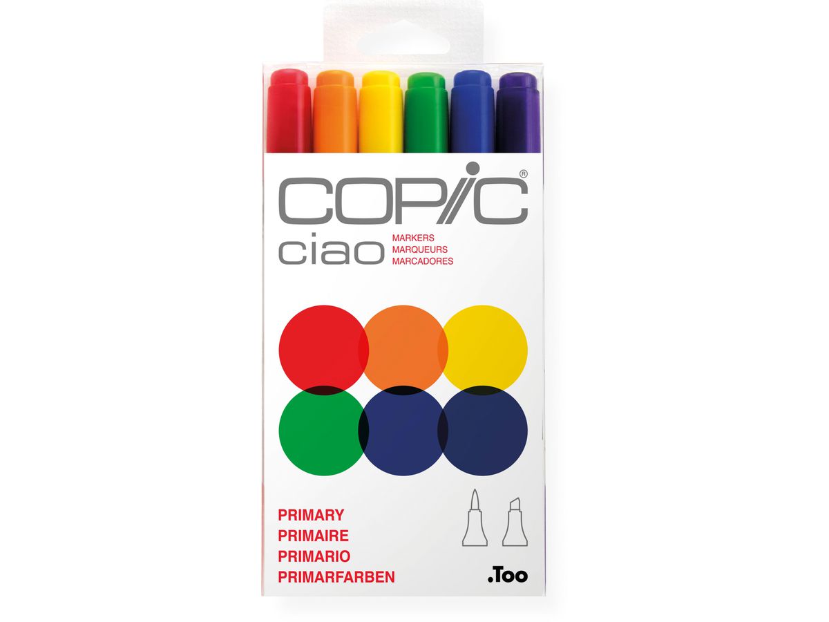 COPIC Marker Ciao 22075661 6er Set Primary (4511338053614)