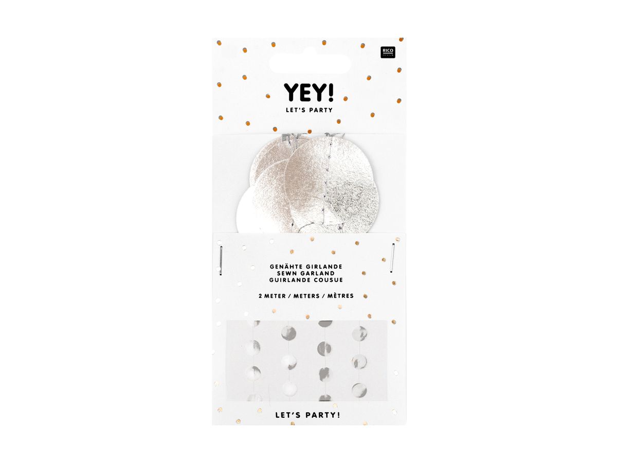 RICO DESIGN Ghirlanda 2m 99001.84.80 argento (4051271406950)