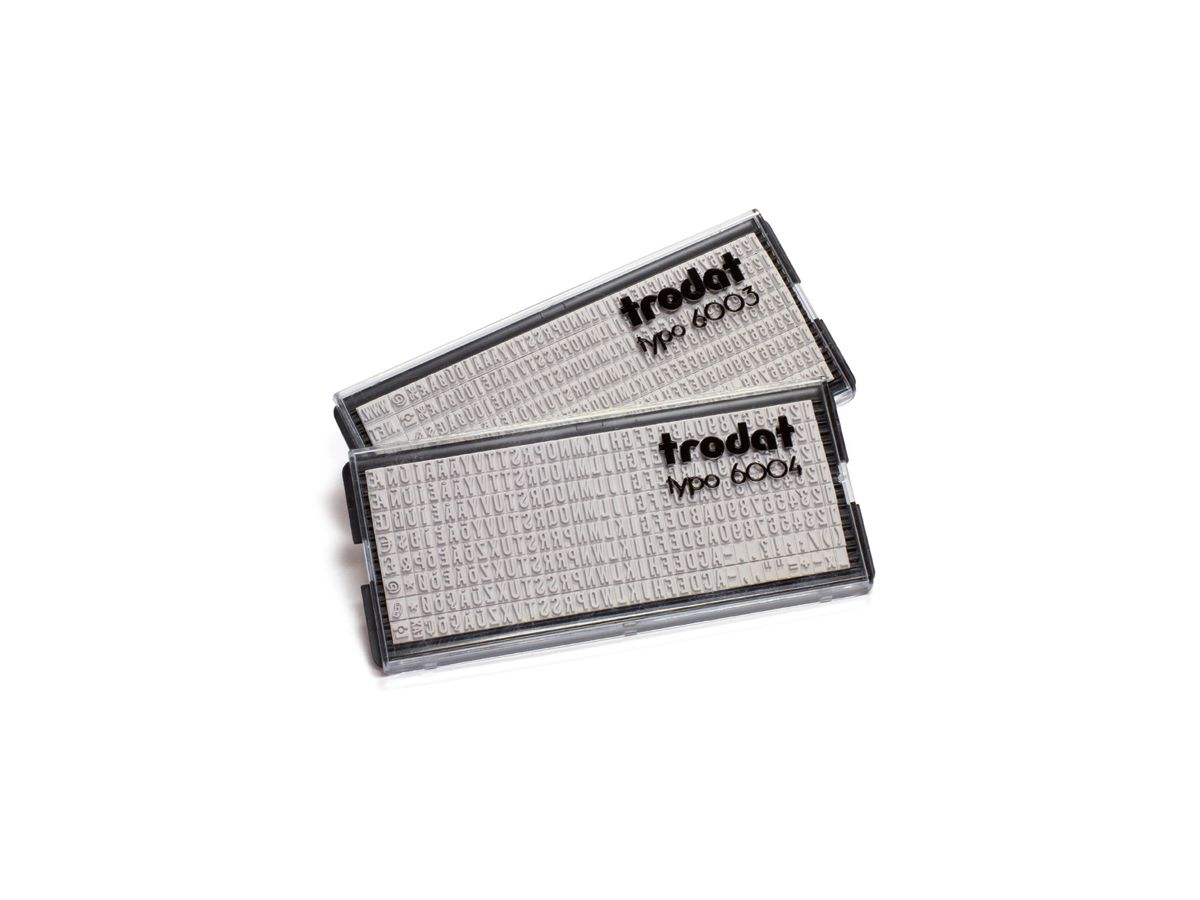TRODAT Buchstaben Typo 6003 1 Set, 3mm (0092399607878)