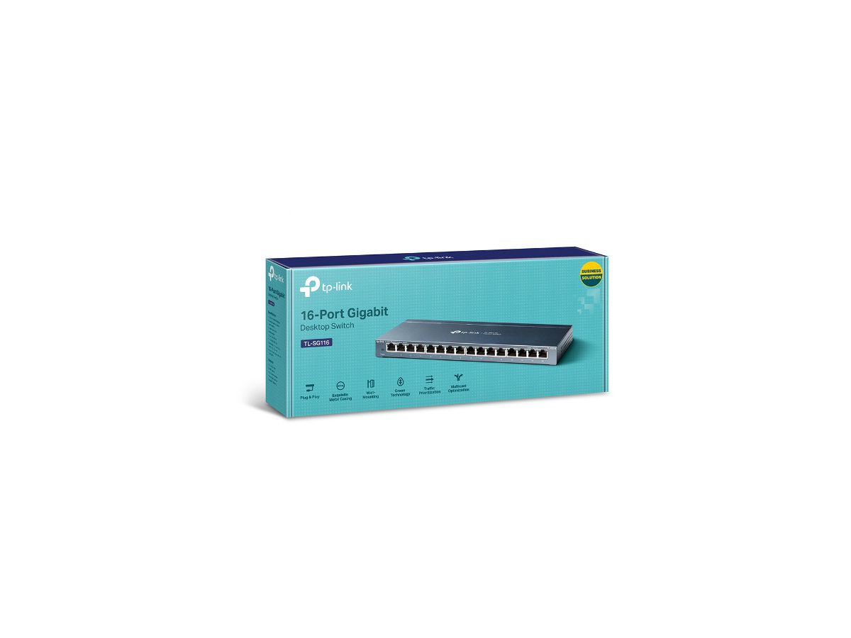 TP-LINK 16-Port GB Desktop Switch TL-SG116 (6935364084325)