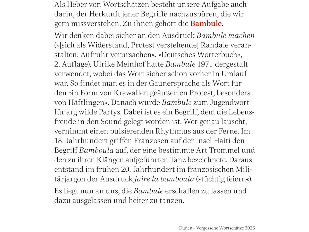 HARENBERG Calendrier détachable 2026 3310079+26 Duden Wortschätze DE 11x14cm (9783840036699)