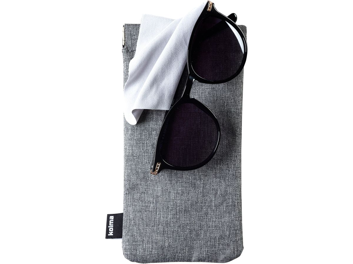 KOLMA Brillenetui RPET 14.304.03 grau rezyk. PET 18.2x9x0.6cm (7611967140109)